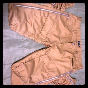 American Stitch Zipper Detail Skinny leg pants